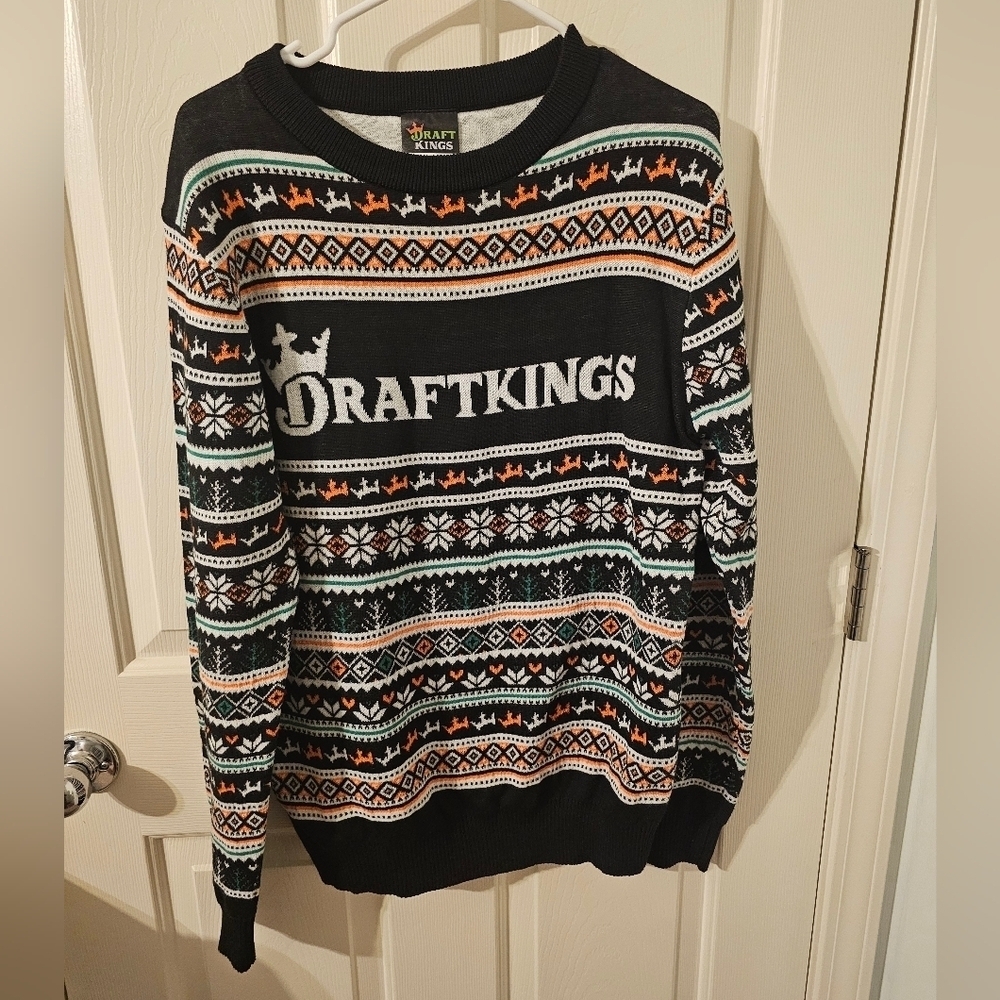 Draft King Ugly Christmas Sweater Size M